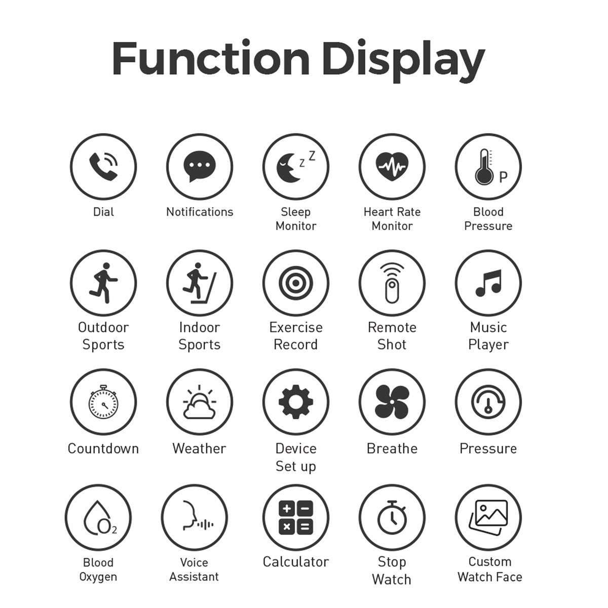 GETIT.QA- Qatar’s Best Online Shopping Website offers TRANDS SMART WATCH TR-SW10 BLACK at the lowest price in Qatar. Free Shipping & COD Available!