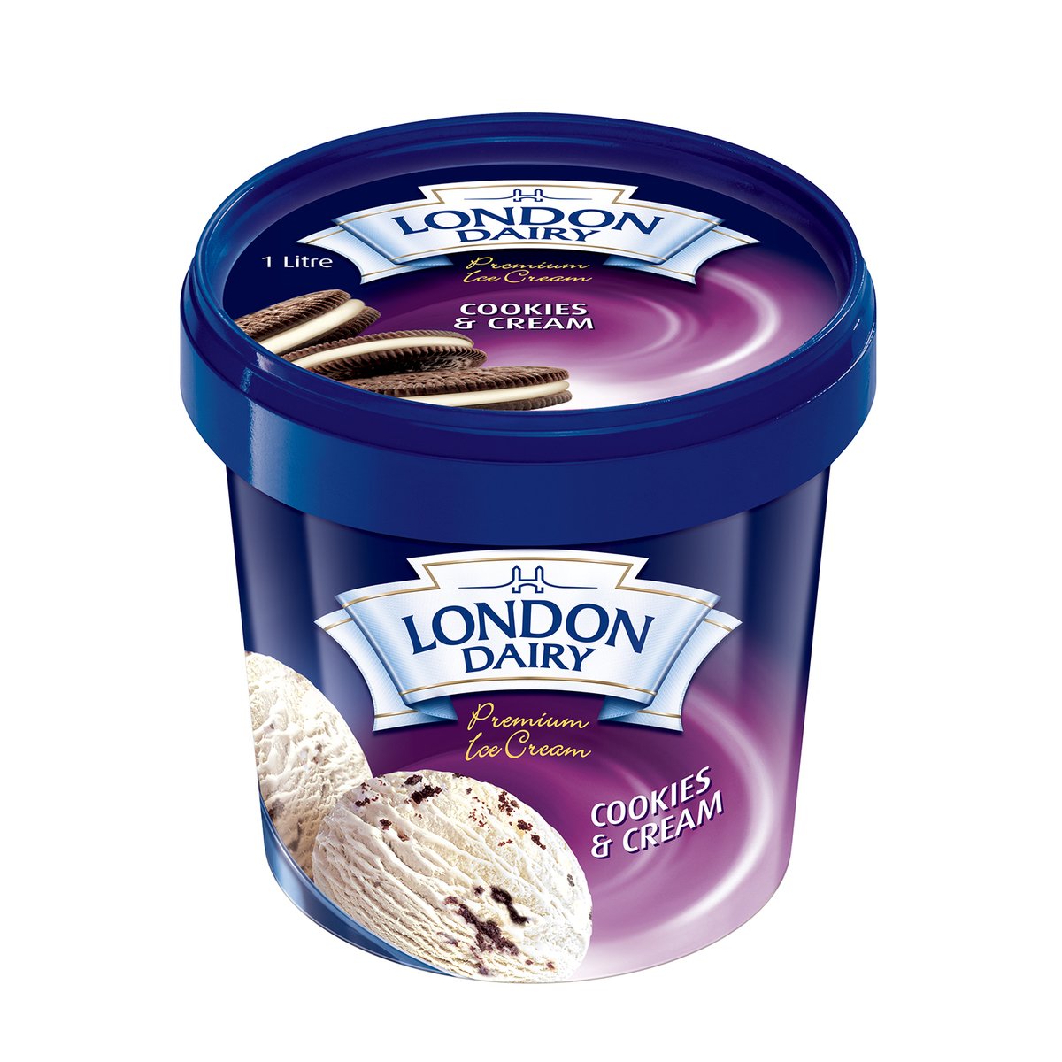 GETIT.QA- Qatar’s Best Online Shopping Website offers LONDON DAIRY COOKIES & CREAM ICE CREAM 1 LITRE at the lowest price in Qatar. Free Shipping & COD Available!