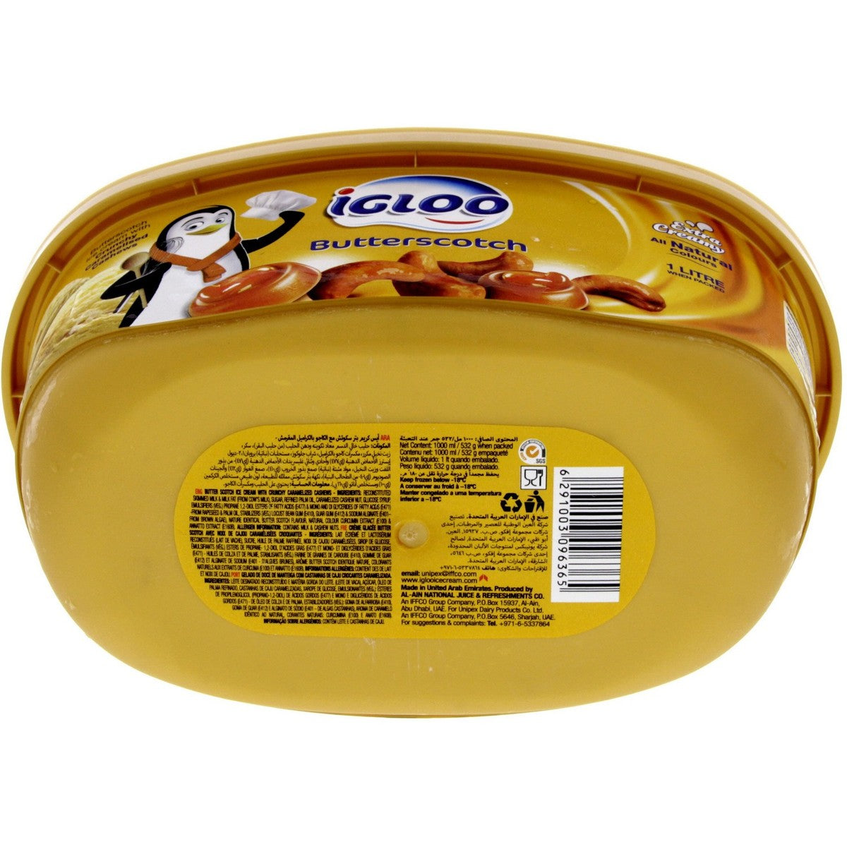 GETIT.QA- Qatar’s Best Online Shopping Website offers IGLOO BUTTERSCOTCH ICE CREAM 1 LITRE at the lowest price in Qatar. Free Shipping & COD Available!