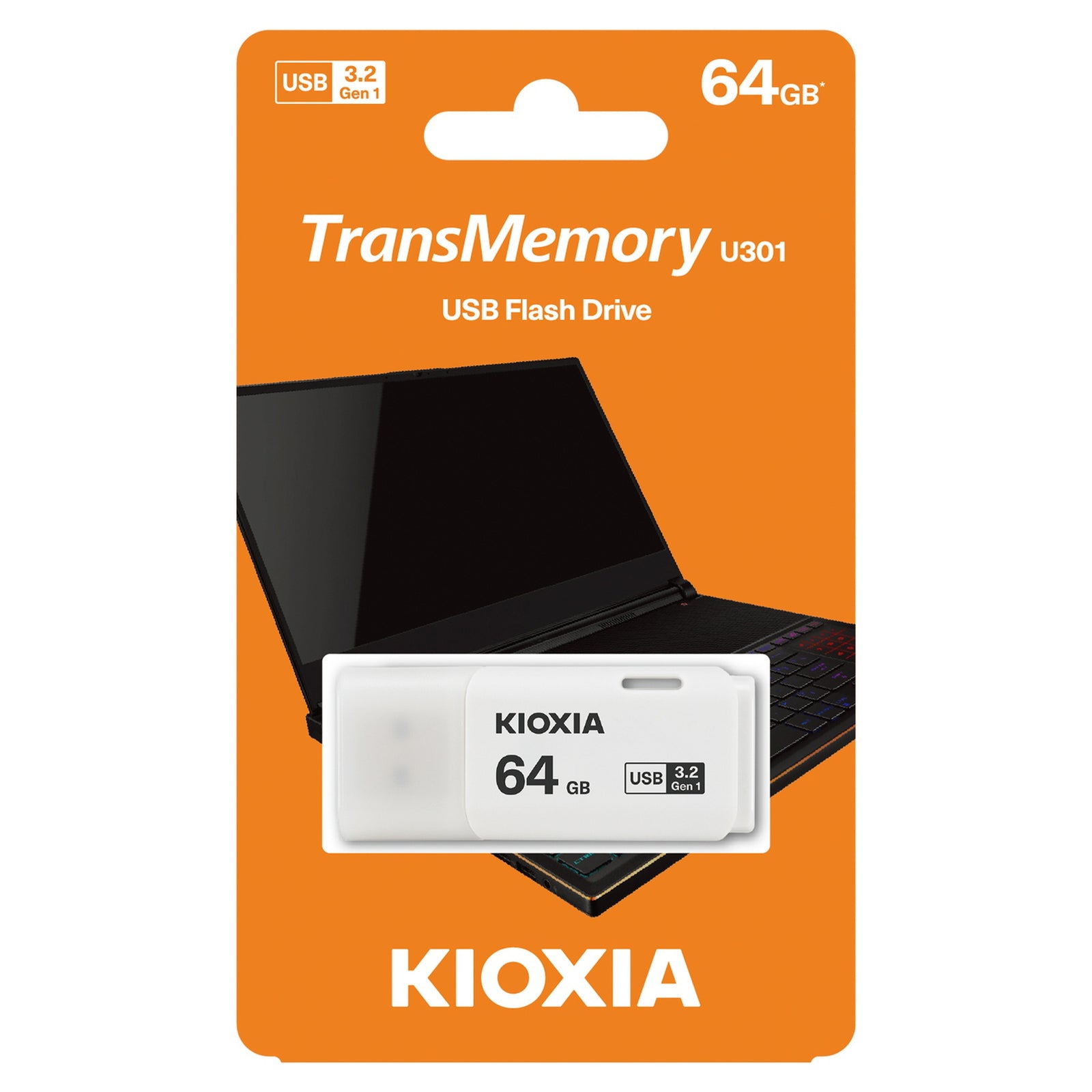 GETIT.QA- Qatar’s Best Online Shopping Website offers KIOXIA USB 3.2 FLASH DRIVE, 64 GB, LU301W064GG4 at the lowest price in Qatar. Free Shipping & COD Available!