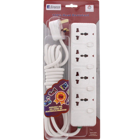 GETIT.QA- Qatar’s Best Online Shopping Website offers SIROCCO EXTENSION SOCKET 4WAY at the lowest price in Qatar. Free Shipping & COD Available!