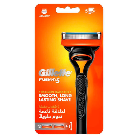 GETIT.QA- Qatar’s Best Online Shopping Website offers GILLETTE FUSION 5 MEN'S RAZOR 1 HANDLE + 2 BLADES at the lowest price in Qatar. Free Shipping & COD Available!