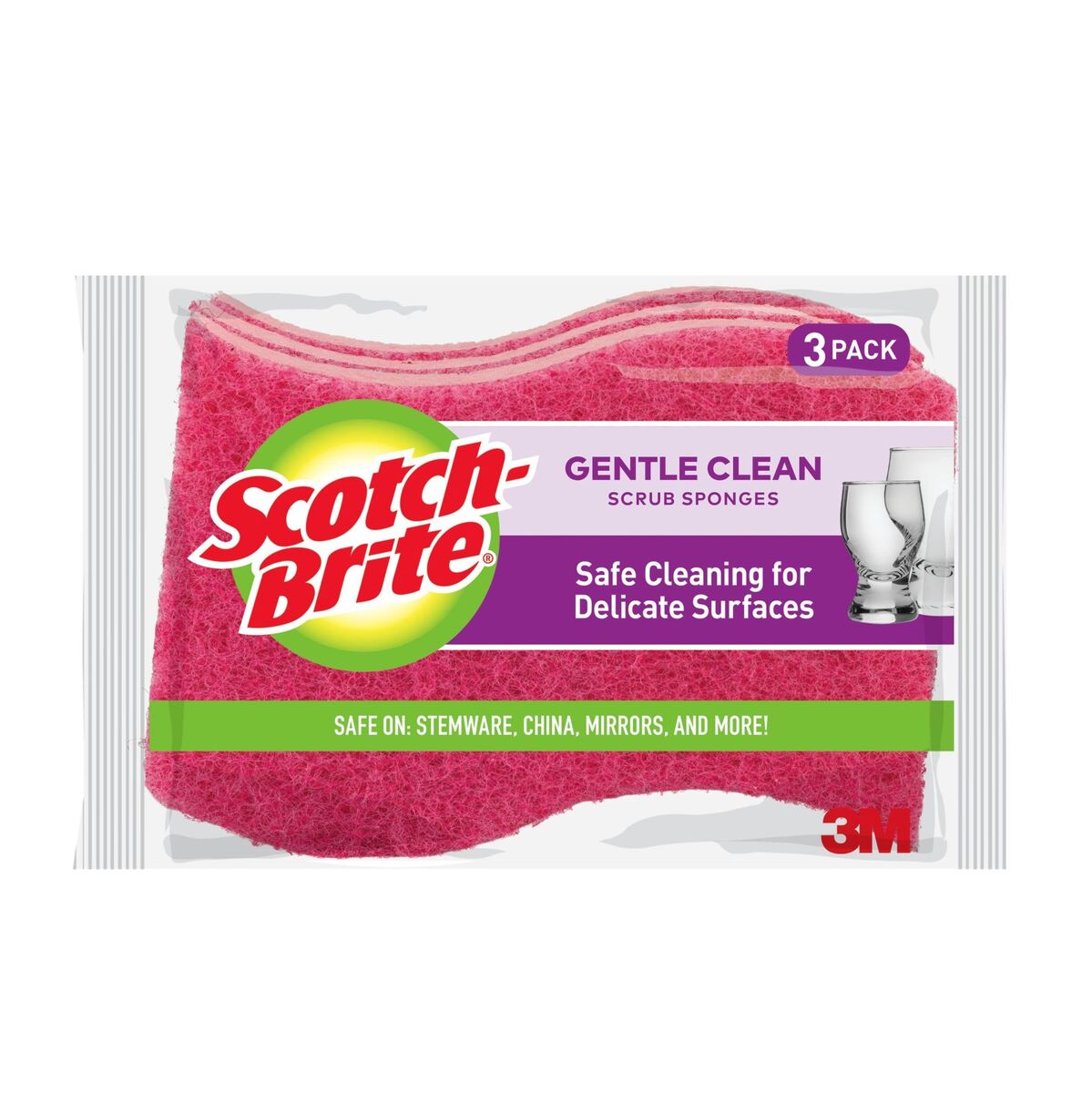 GETIT.QA- Qatar’s Best Online Shopping Website offers SCOTCH BRITE DELICATE DUTY SCRUB SPONGES SIZE 111MM X 66MM X 20MM 3 PCS
 at the lowest price in Qatar. Free Shipping & COD Available!