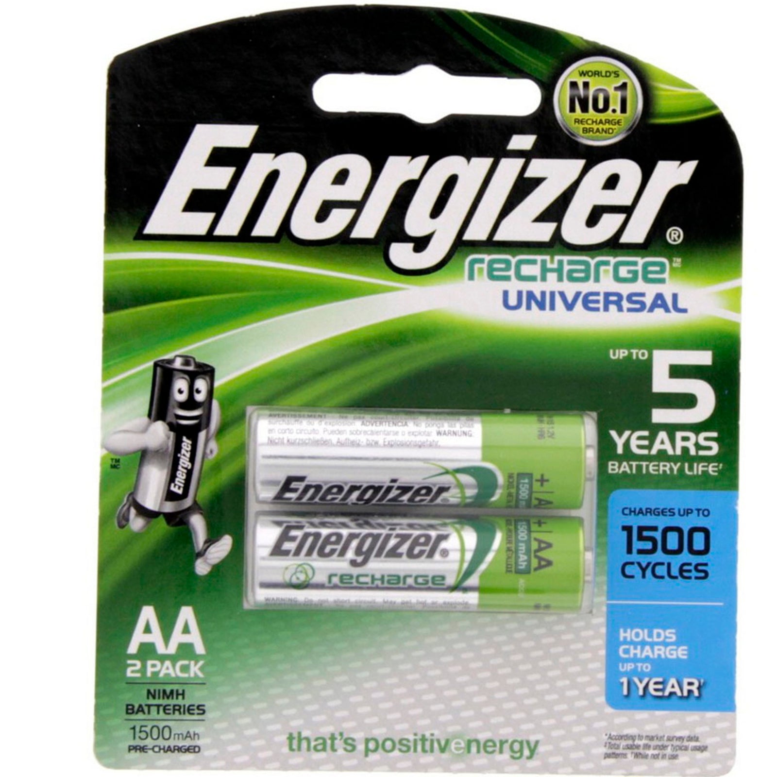 GETIT.QA- Qatar’s Best Online Shopping Website offers ENERGIZER RECHARGEABLE AA BATTERY NH15, PACK OF 2 PCS at the lowest price in Qatar. Free Shipping & COD Available!