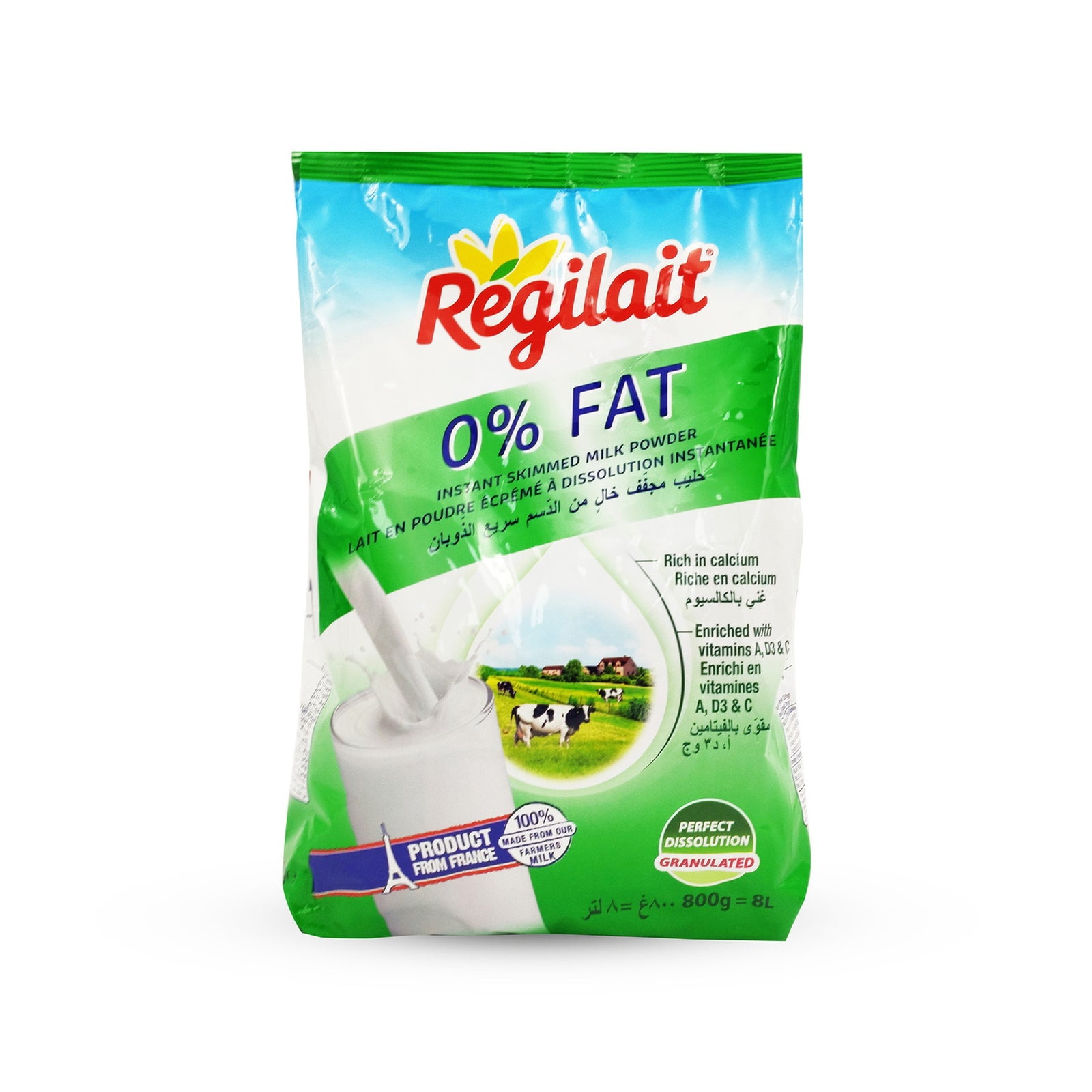 GETIT.QA- Qatar’s Best Online Shopping Website offers REGILAIT 0% FAT INSTANT SKIMMED MILK POWDER 800 G at the lowest price in Qatar. Free Shipping & COD Available!