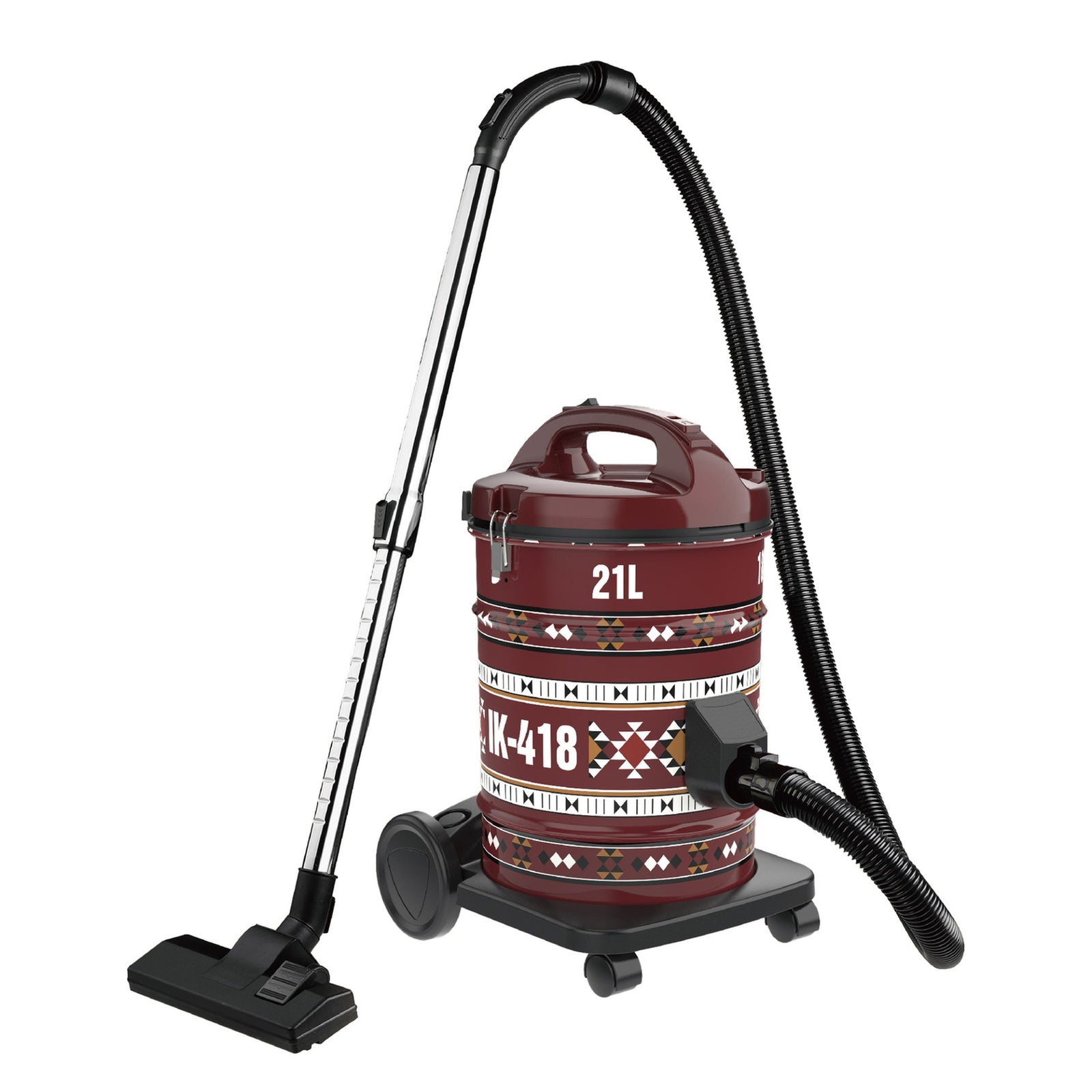 GETIT.QA- Qatar’s Best Online Shopping Website offers IKON DRUM VACUUM CLEANER, 21L, 1800W, IK-418 at the lowest price in Qatar. Free Shipping & COD Available!