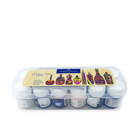 GETIT.QA- Qatar’s Best Online Shopping Website offers FABER-CASTELL  FABRIC COLOUR 1410500 12'S at the lowest price in Qatar. Free Shipping & COD Available!