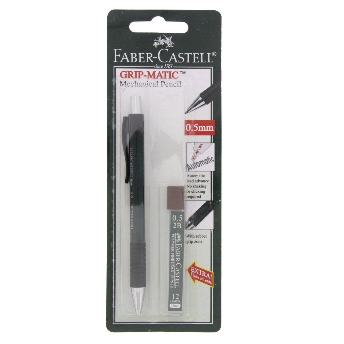 GETIT.QA- Qatar’s Best Online Shopping Website offers FABER-CASTEL GRIP MATIC MECHANICAL PENCIL WITH LEADS 1318 at the lowest price in Qatar. Free Shipping & COD Available!
