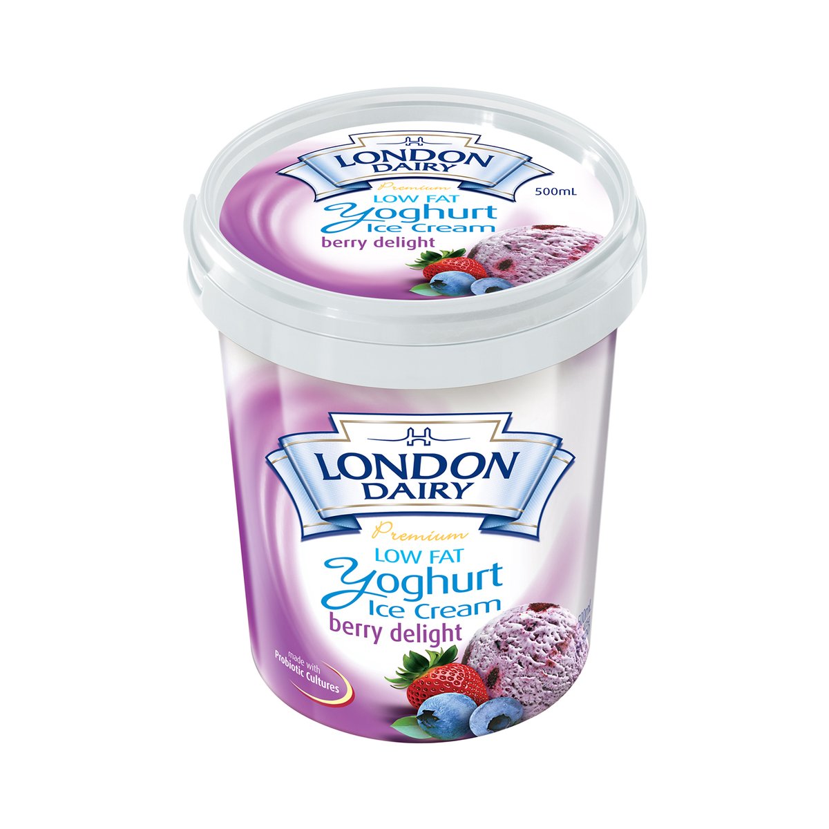 GETIT.QA- Qatar’s Best Online Shopping Website offers LONDON DAIRY BERRY DELIGHT YOGHURT ICE CREAM LOW FAT 500 ML at the lowest price in Qatar. Free Shipping & COD Available!