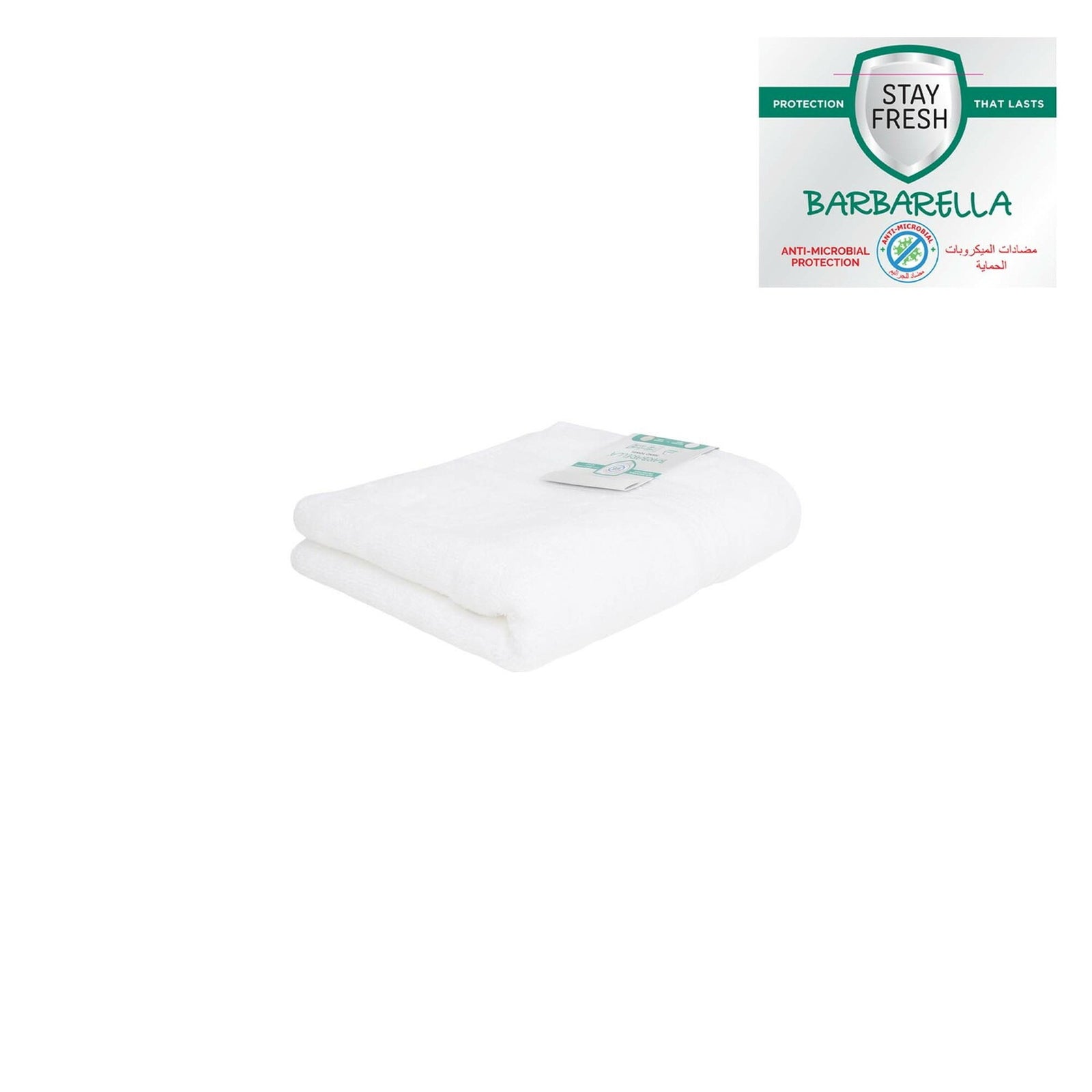 GETIT.QA- Qatar’s Best Online Shopping Website offers BARBARELLA ANTI-MICROBIAL HAND TOWEL, 50 X 100 CM, WHITE at the lowest price in Qatar. Free Shipping & COD Available!