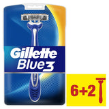 GETIT.QA- Qatar’s Best Online Shopping Website offers GILLETTE BLUE3 MEN€™S DISPOSABLE RAZORS 6 PCS + 2 at the lowest price in Qatar. Free Shipping & COD Available!