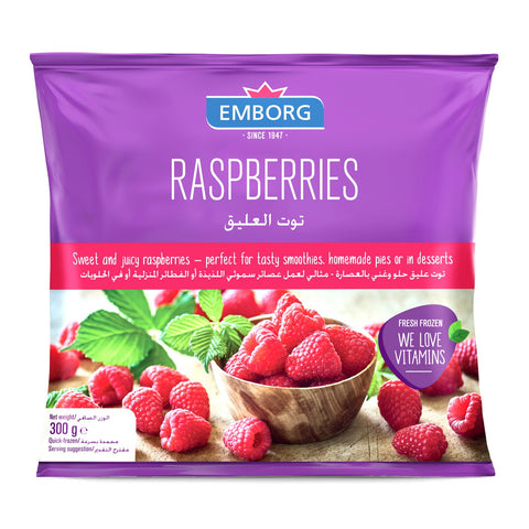 GETIT.QA- Qatar’s Best Online Shopping Website offers EMBORG FROZEN RASPBERRIES 300 G at the lowest price in Qatar. Free Shipping & COD Available!