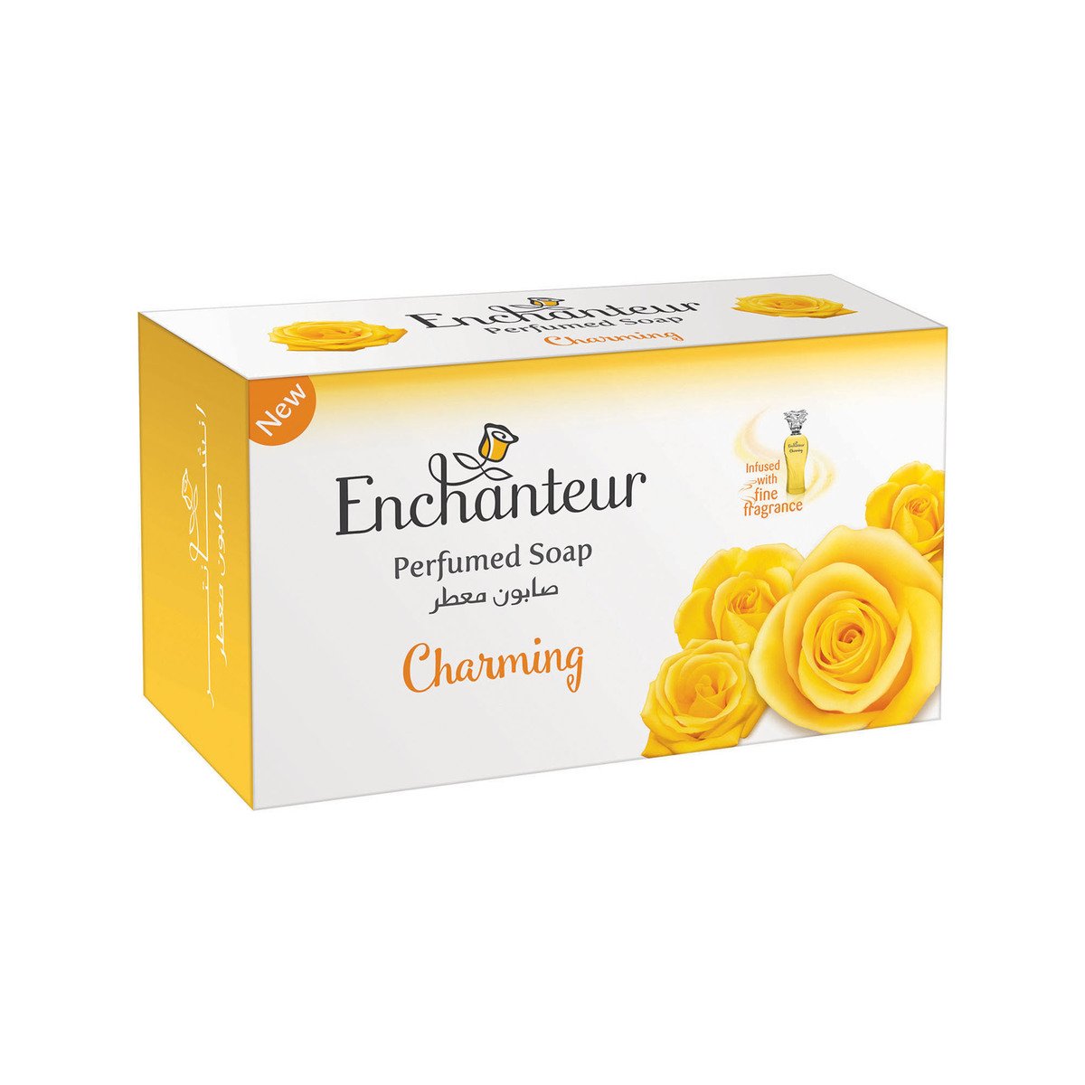GETIT.QA- Qatar’s Best Online Shopping Website offers ENCHANTEUR CHARMING SOAP WITH CITRUS AND CEDARWOOD EXTRACTS-- 125 G at the lowest price in Qatar. Free Shipping & COD Available!