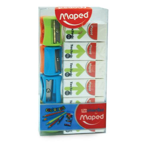 GETIT.QA- Qatar’s Best Online Shopping Website offers MAPED ERASER 12S + VIVO SHARPENER VP004 at the lowest price in Qatar. Free Shipping & COD Available!