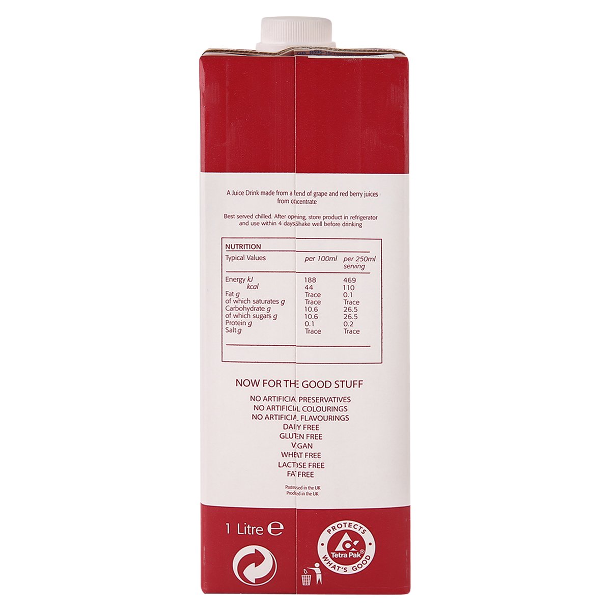 GETIT.QA- Qatar’s Best Online Shopping Website offers THE BERRY COMPANY SUPERBERRIES JUICE DRINK RED 1 LITRE at the lowest price in Qatar. Free Shipping & COD Available!