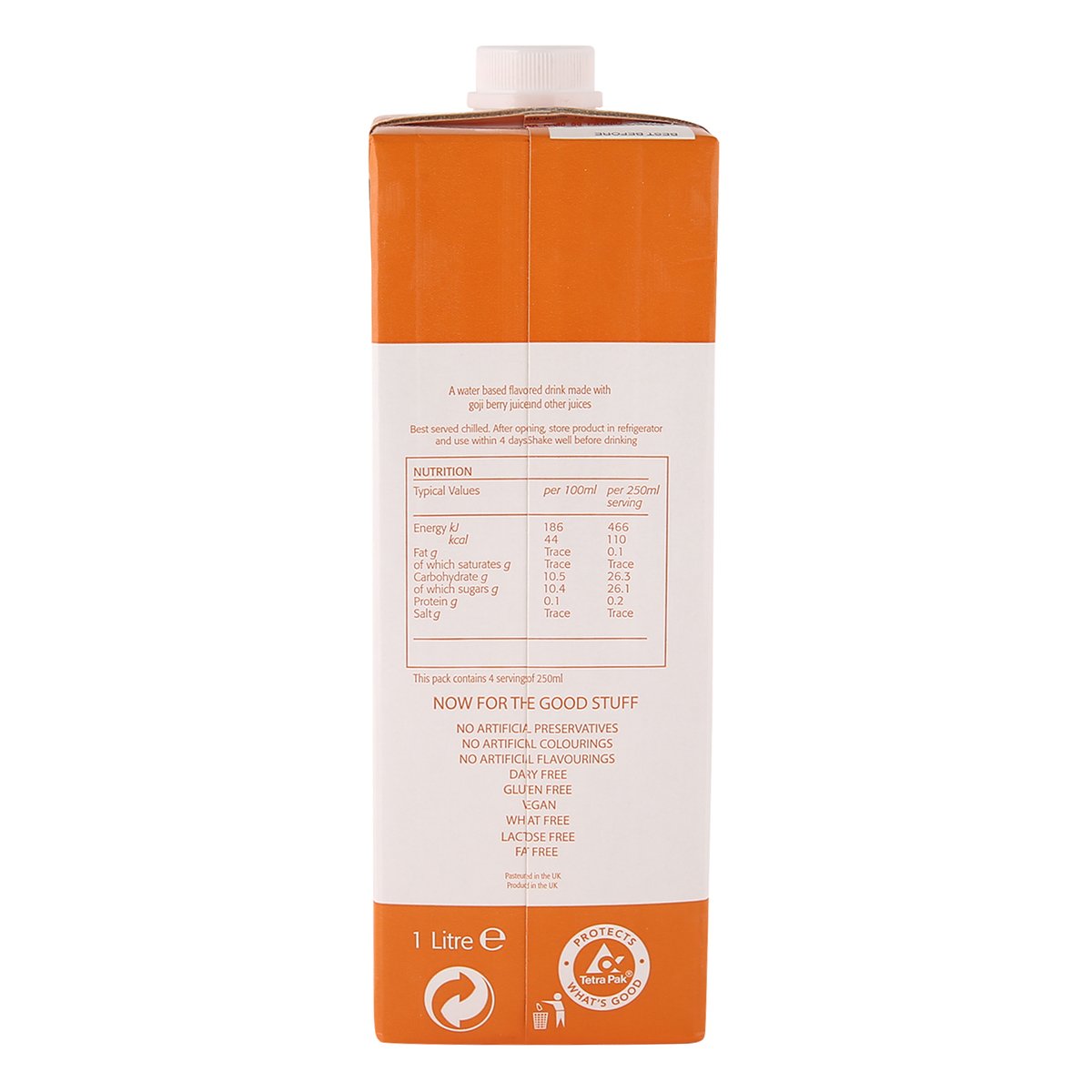 GETIT.QA- Qatar’s Best Online Shopping Website offers THE BERRY COMPANY GOJI BERRY JUICE DRINK 1 LITRE
 at the lowest price in Qatar. Free Shipping & COD Available!
