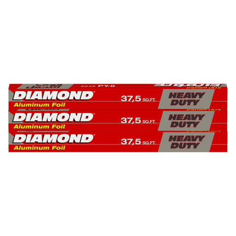 GETIT.QA- Qatar’s Best Online Shopping Website offers DIAMOND HEAVY DUTY ALUMINUM FOIL 37.5SQ.FT 3 PCS at the lowest price in Qatar. Free Shipping & COD Available!
