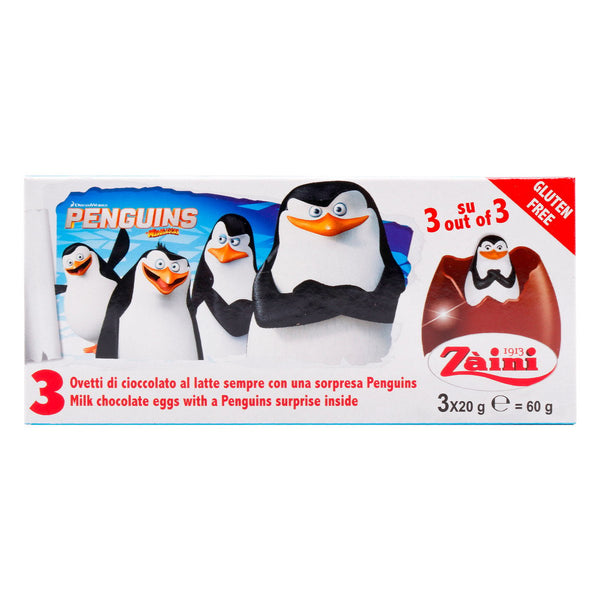 Inside Out Zaini Chocolate Eggs Zaini Eggs Chocolate Penguins 60 G