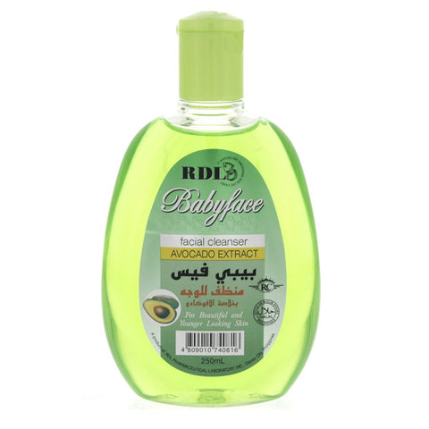 GETIT.QA- Qatar’s Best Online Shopping Website offers RDL BABY FACE FACIAL CLEANSER WITH AVOCADO EXTRACT 250 ML at the lowest price in Qatar. Free Shipping & COD Available!