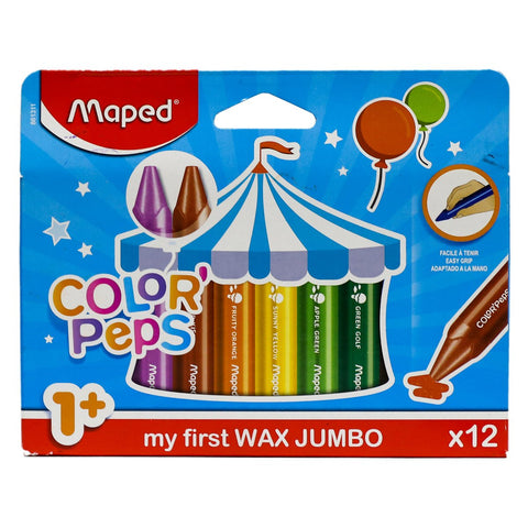 GETIT.QA- Qatar’s Best Online Shopping Website offers MAPED COLOR'PEPS WAX CRAYON MD-861311 12PCS at the lowest price in Qatar. Free Shipping & COD Available!