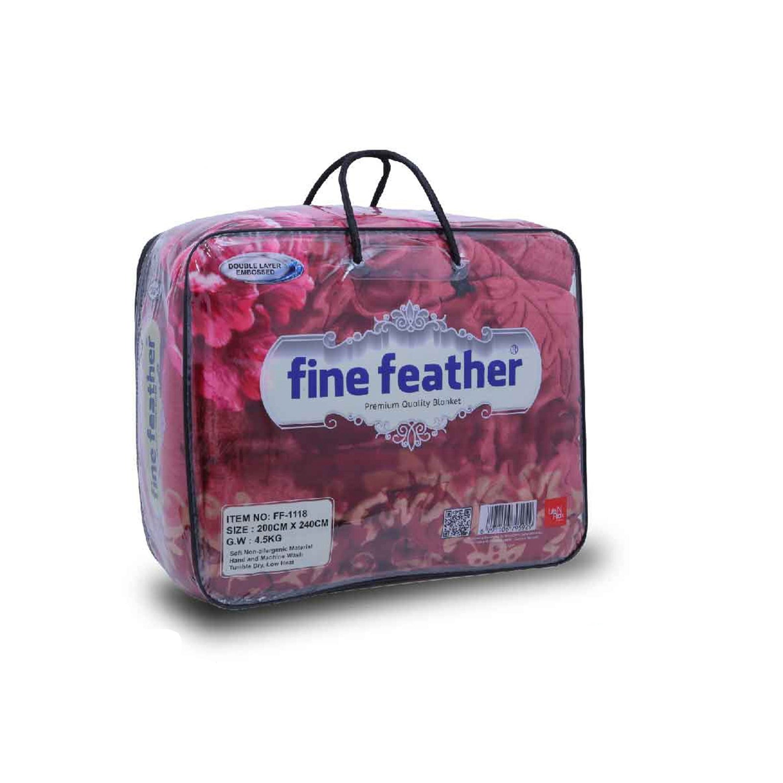 GETIT.QA- Qatar’s Best Online Shopping Website offers FINE FEATHER 2PLY EMBOSSED BLANKET FF 1118 210X240CM at the lowest price in Qatar. Free Shipping & COD Available!