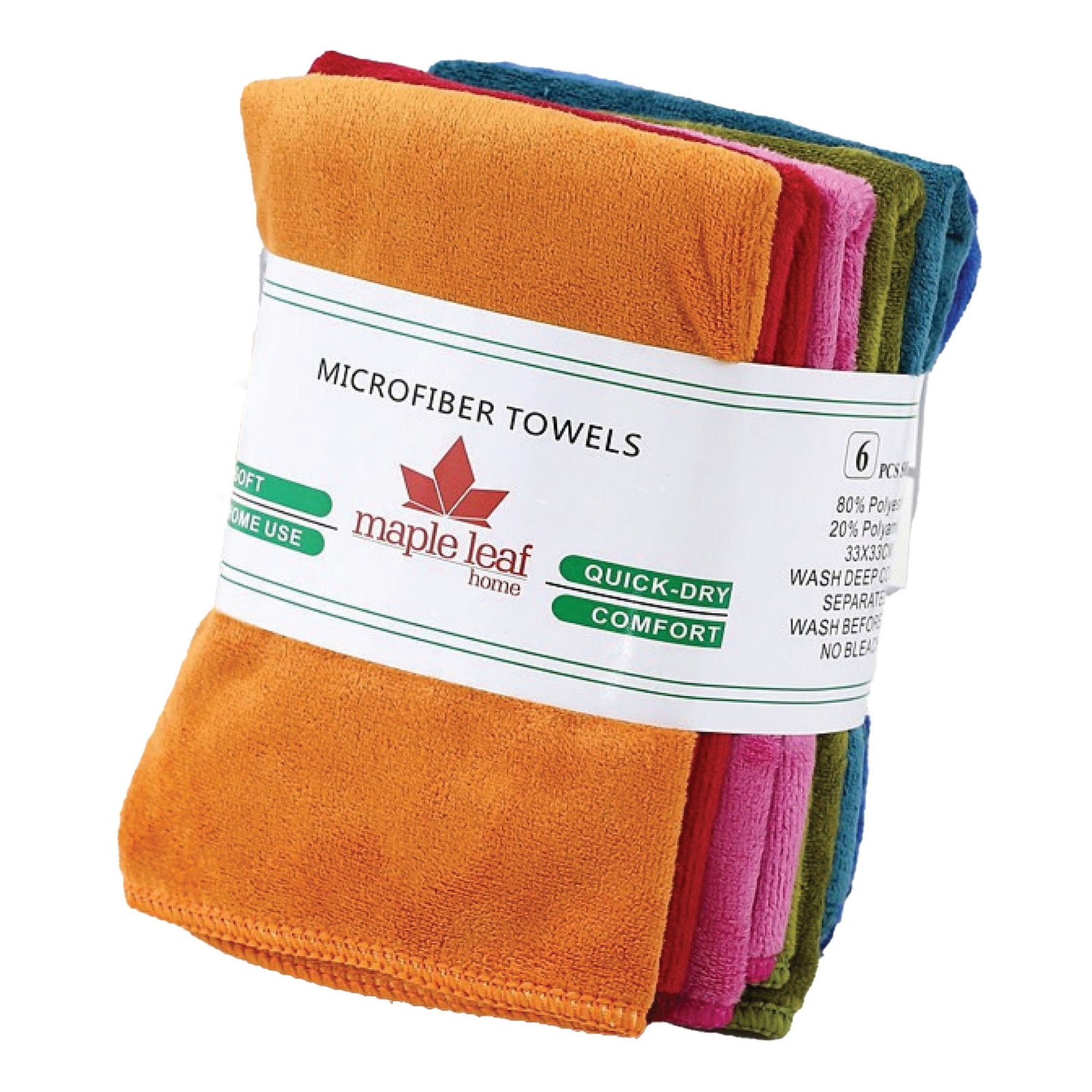 GETIT.QA- Qatar’s Best Online Shopping Website offers MAPLE LEAF MICRO FIBER FACE TOWEL, 6 PCS, 71386 at the lowest price in Qatar. Free Shipping & COD Available!