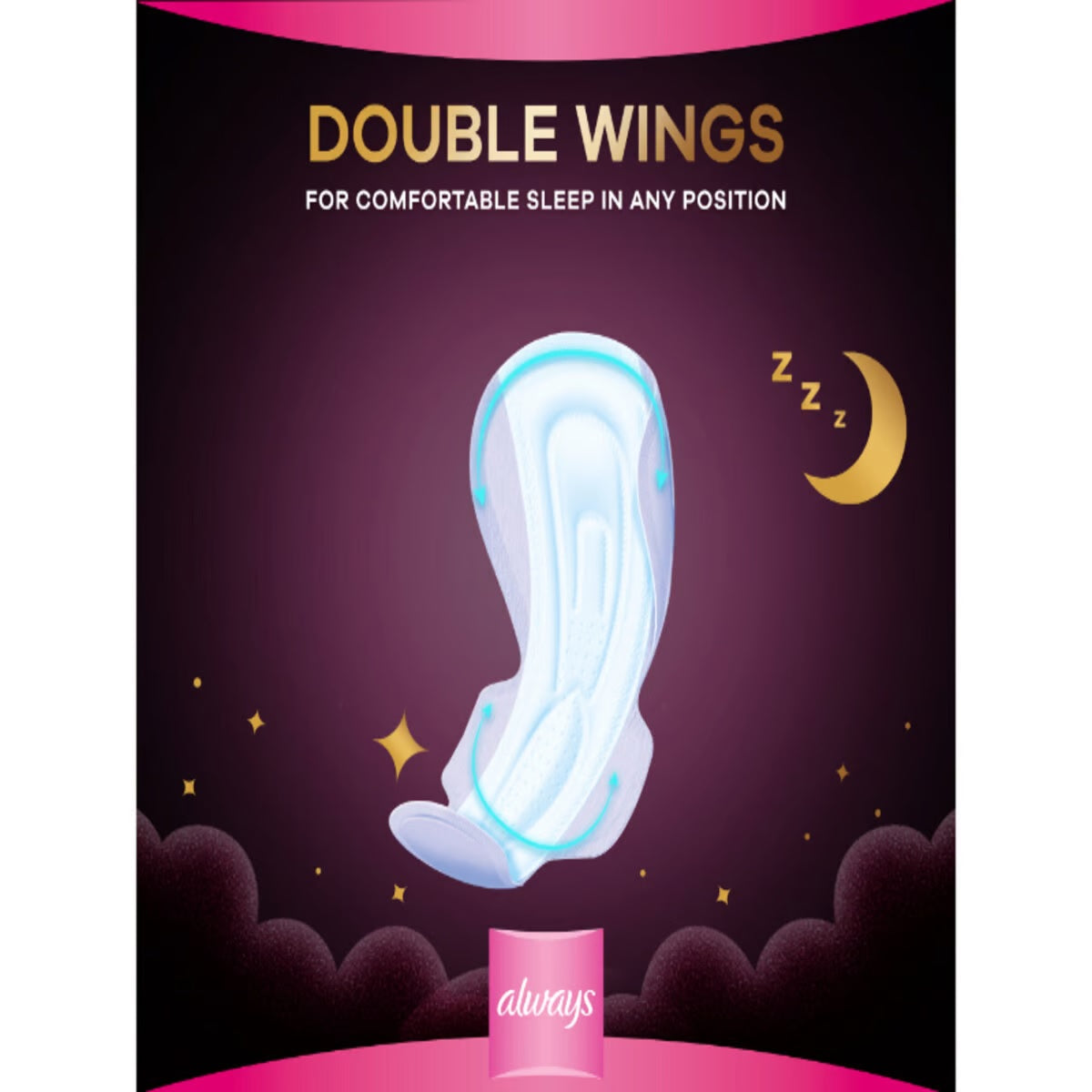 GETIT.QA- Qatar’s Best Online Shopping Website offers ALWAYS DREAM PAD COTTON SOFT MAXI THICK NIGHT LONG WITH WINGS 7PCS at the lowest price in Qatar. Free Shipping & COD Available!