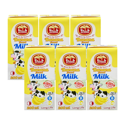 GETIT.QA- Qatar’s Best Online Shopping Website offers Baladna Banana UHT Flavored Milk Drink 200 ml at lowest price in Qatar. Free Shipping & COD Available!
