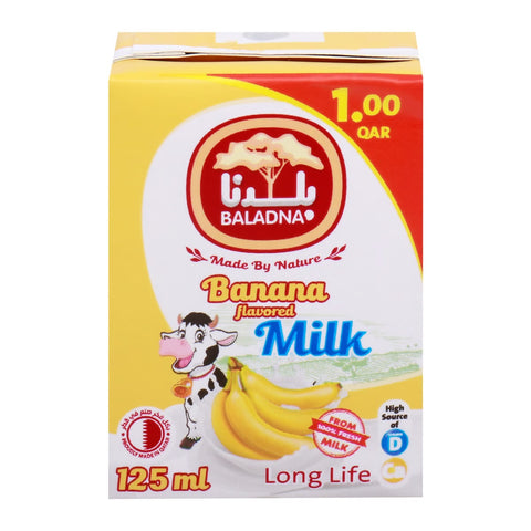 GETIT.QA- Qatar’s Best Online Shopping Website offers Baladna UHT Banana Flavoured Milk, 125 m at lowest price in Qatar. Free Shipping & COD Available!