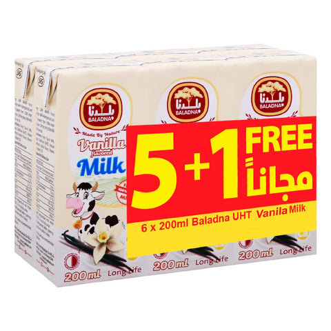 GETIT.QA- Qatar’s Best Online Shopping Website offers Baladna Vanilla UHT Flavored Milk Drink 200 ml at lowest price in Qatar. Free Shipping & COD Available!