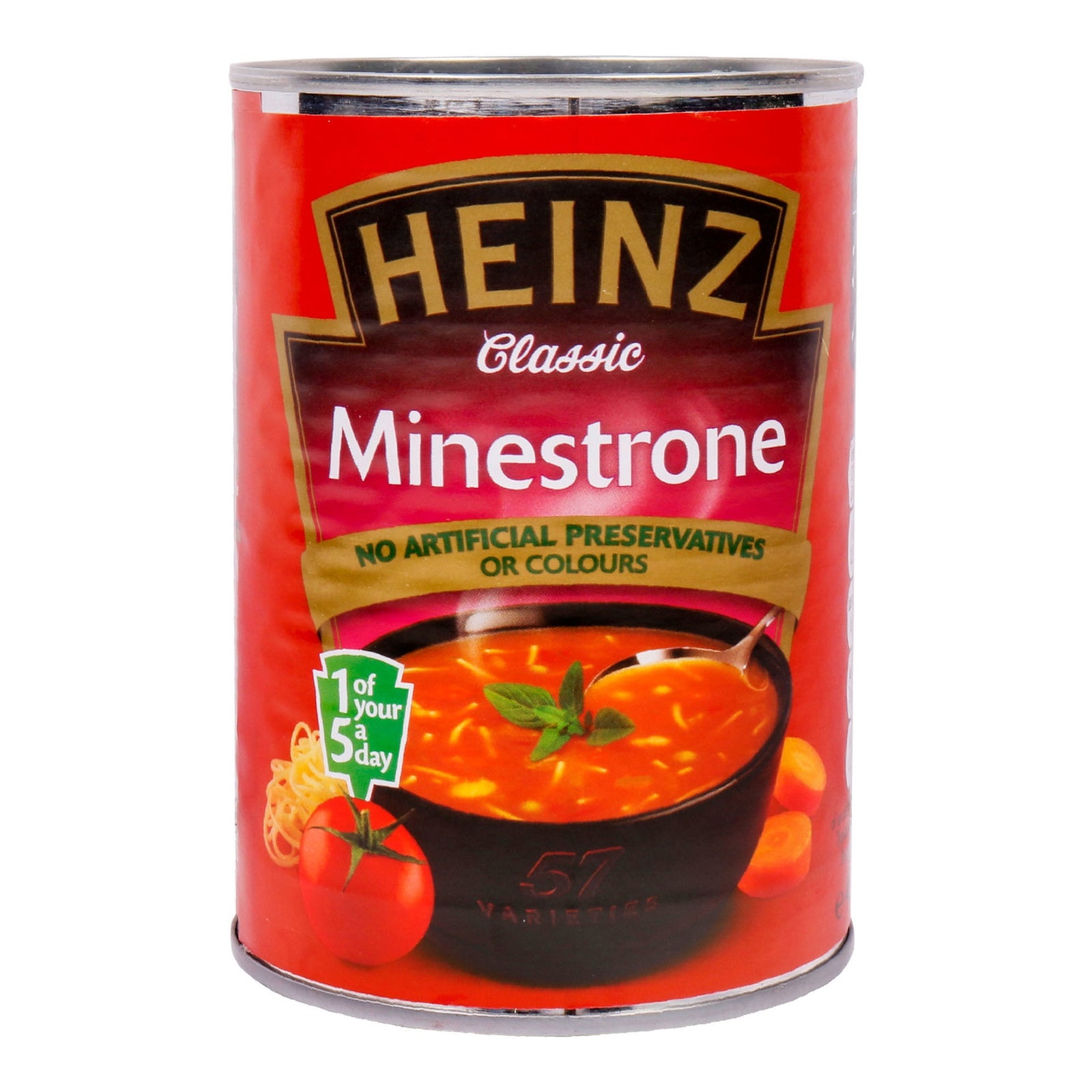 GETIT.QA- Qatar’s Best Online Shopping Website offers HEINZ CLASSIC SOUP MINESTRONE 400 G at the lowest price in Qatar. Free Shipping & COD Available!