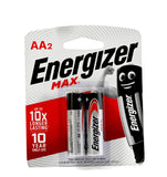 GETIT.QA- Qatar’s Best Online Shopping Website offers ENERGIZER MAX AA ALKALINE BATTERY 2PCS at the lowest price in Qatar. Free Shipping & COD Available!