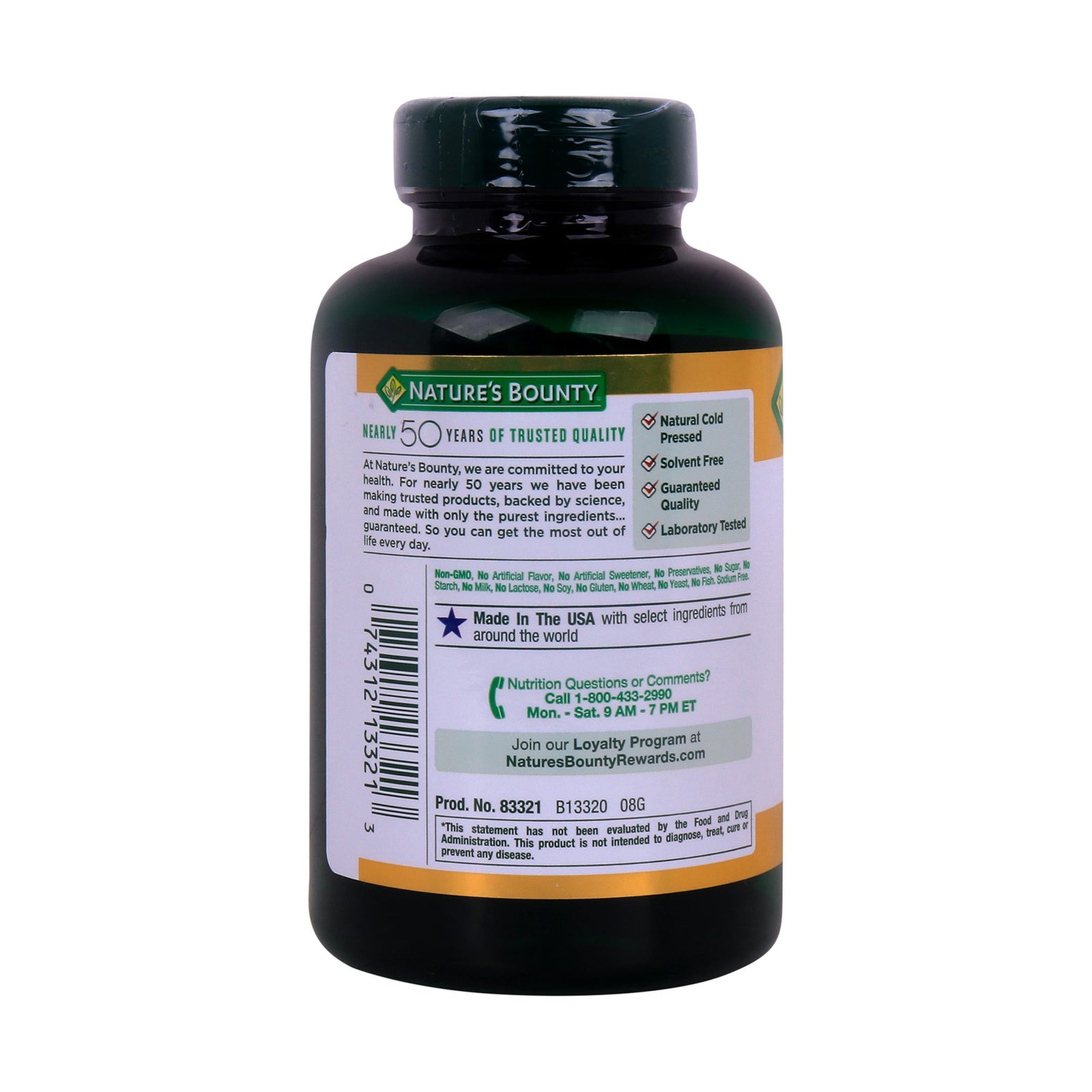 GETIT.QA- Qatar’s Best Online Shopping Website offers NATURE'S BOUNTY FLAXSEED OIL 1200MG 125 PCS at the lowest price in Qatar. Free Shipping & COD Available!