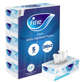 GETIT.QA- Qatar’s Best Online Shopping Website offers Fine Facial Tissue White Sterilized 2ply 200 Sheets at lowest price in Qatar. Free Shipping & COD Available!