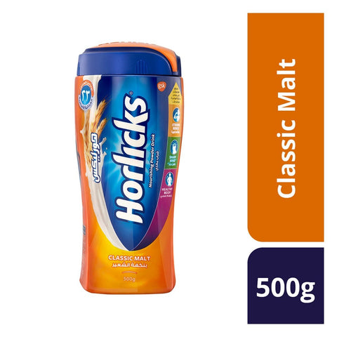 GETIT.QA- Qatar’s Best Online Shopping Website offers HORLICKS CLASSIC MALT NOURISHING POWDER DRINK VALUE PACK 500 G at the lowest price in Qatar. Free Shipping & COD Available!