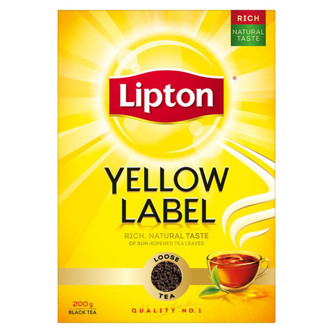 GETIT.QA- Qatar’s Best Online Shopping Website offers LIPTON YELLOW LABEL BLACK LOOSE TEA 200G at the lowest price in Qatar. Free Shipping & COD Available!
