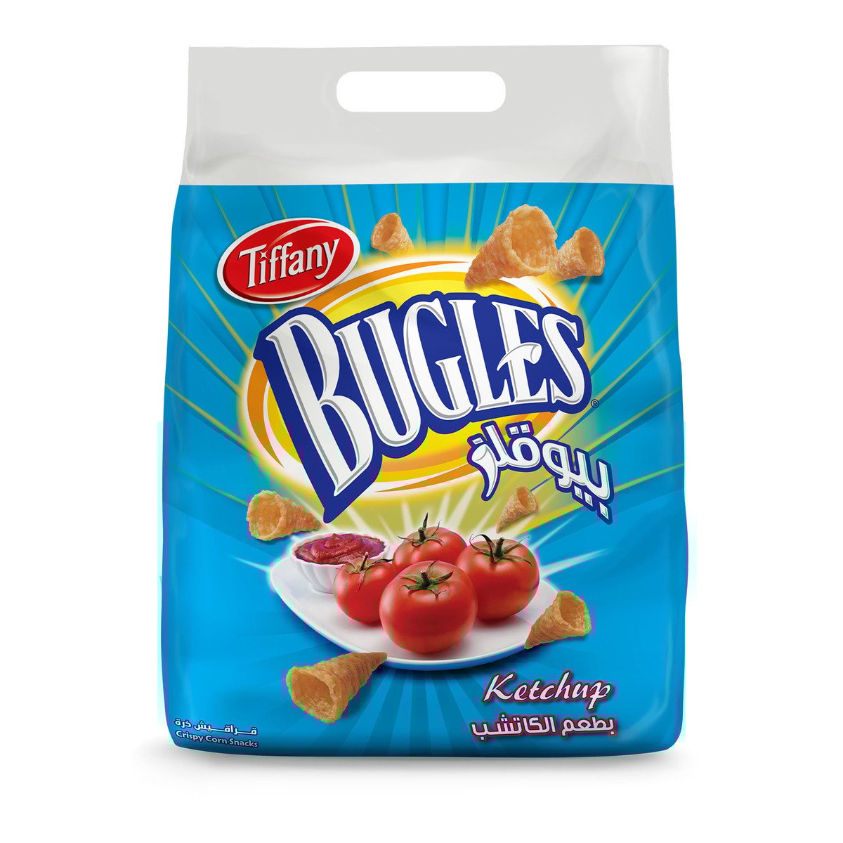 GETIT.QA- Qatar’s Best Online Shopping Website offers TIFFANY BUGLES KETCHUP CORN SNACKS 10.5 G at the lowest price in Qatar. Free Shipping & COD Available!