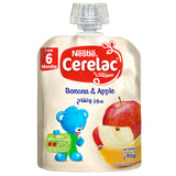 GETIT.QA- Qatar’s Best Online Shopping Website offers NESTLE CERELAC BANANA & APPLE FRUITS PUREE POUCH BABY FOOD 90 G at the lowest price in Qatar. Free Shipping & COD Available!