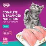 GETIT.QA- Qatar’s Best Online Shopping Website offers WHISKAS JUNIOR TUNA WET KITTEN FOOD POUCH FOR KITTENS FROM 2 TO 12 MONTHS 80 G at the lowest price in Qatar. Free Shipping & COD Available!