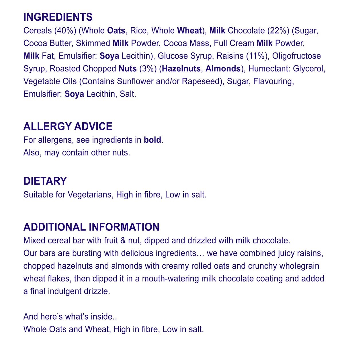 GETIT.QA- Qatar’s Best Online Shopping Website offers ALPEN FRUIT & NUT WITH MILK CHOCOLATE 29 G at the lowest price in Qatar. Free Shipping & COD Available!