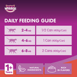 GETIT.QA- Qatar’s Best Online Shopping Website offers WHISKAS BEEF IN GRAVY CAN WET CAT FOOD FOR 1+ YEARS ADULT CATS 400 G at the lowest price in Qatar. Free Shipping & COD Available!