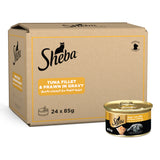 GETIT.QA- Qatar’s Best Online Shopping Website offers SHEBA TUNA FILLET AND PRAWN IN GRAVY CAT FOOD 85G at the lowest price in Qatar. Free Shipping & COD Available!