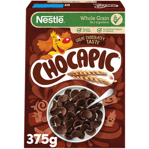 GETIT.QA- Qatar’s Best Online Shopping Website offers NESTLE CHOCAPIC CHOCOLATE BREAKFAST CEREAL 375 G at the lowest price in Qatar. Free Shipping & COD Available!