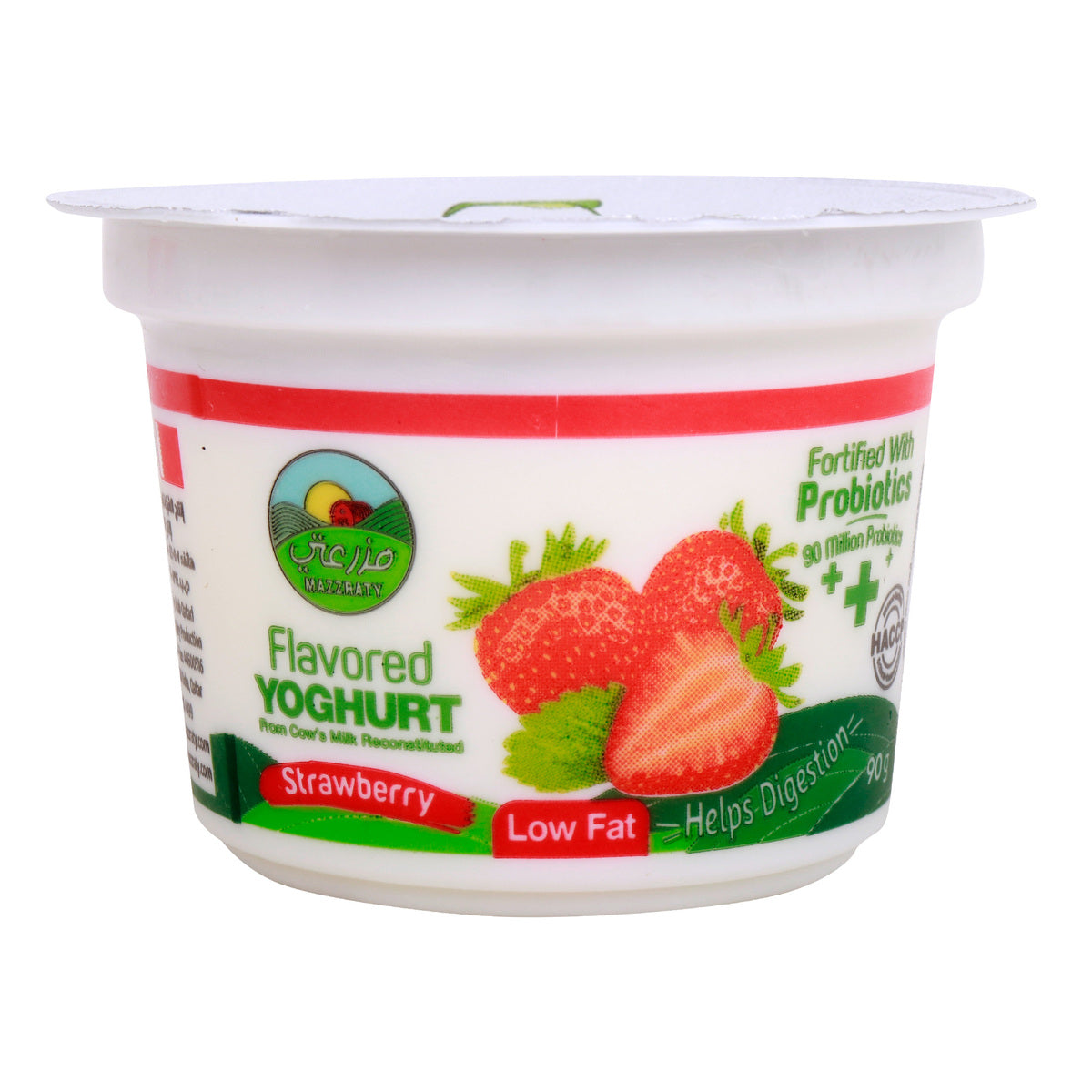 GETIT.QA- Qatar’s Best Online Shopping Website offers MAZZRATY PROBIOTICS STRAWBERRY FLAVOURED LOW FAT YOGHURT 90 G at the lowest price in Qatar. Free Shipping & COD Available!