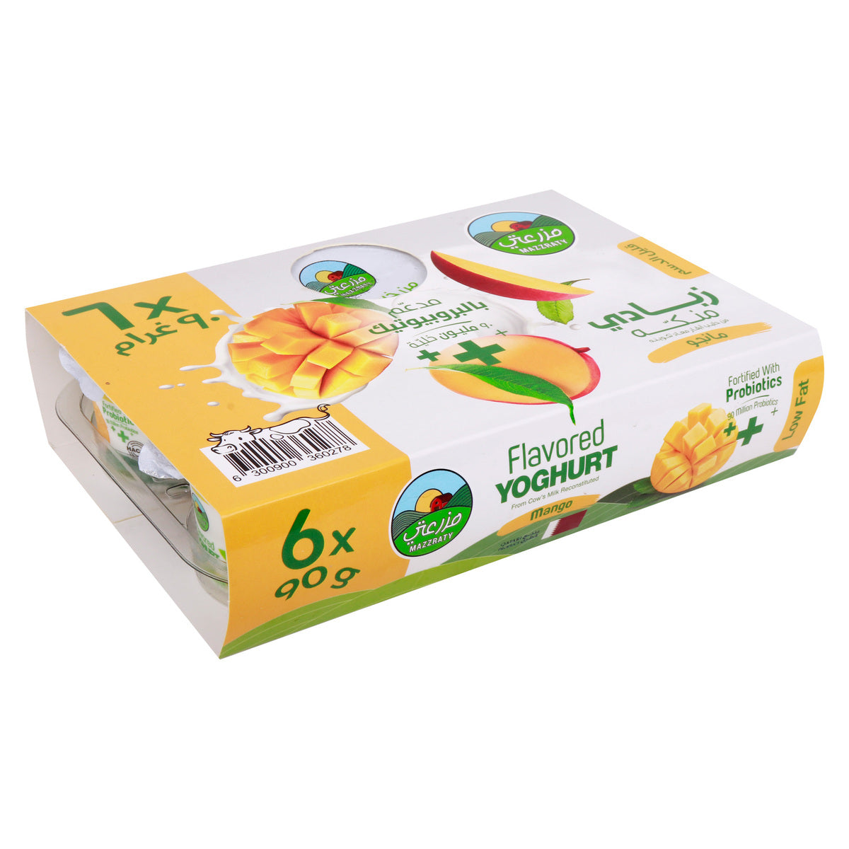 GETIT.QA- Qatar’s Best Online Shopping Website offers MAZZRATY PROBIOTICS MANGO FLAVOURED LOW FAT YOGHURT 90 G at the lowest price in Qatar. Free Shipping & COD Available!