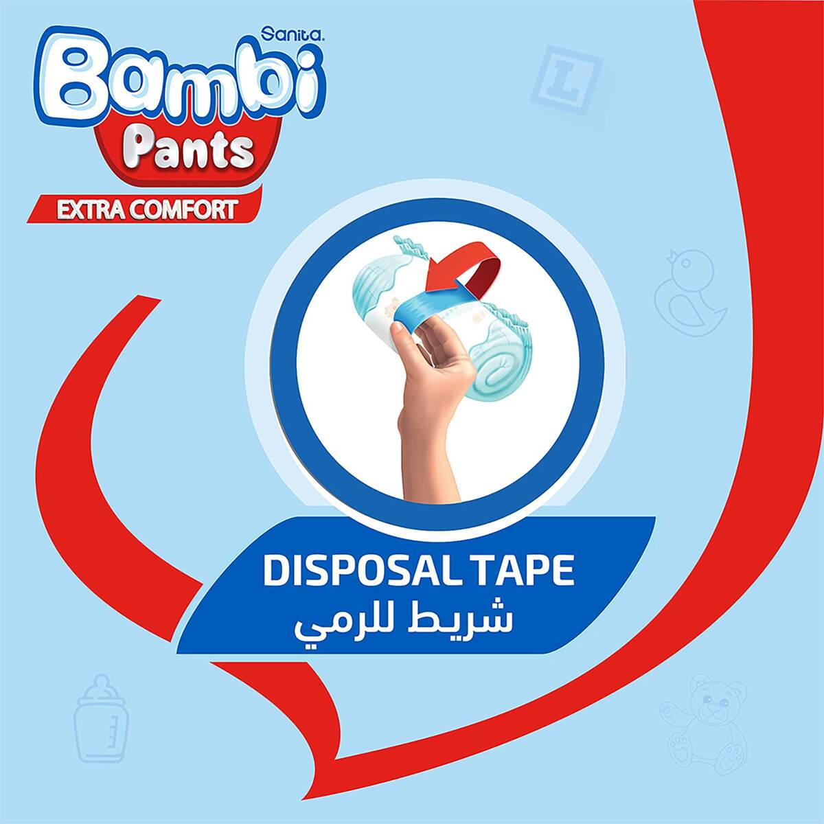 GETIT.QA- Qatar’s Best Online Shopping Website offers SANITA BAMBI BABY DIAPER PANTS SIZE 4 LARGE 8-14 KG 50 PCS at the lowest price in Qatar. Free Shipping & COD Available!
