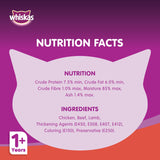 GETIT.QA- Qatar’s Best Online Shopping Website offers WHISKAS BEEF IN GRAVY CAN WET CAT FOOD FOR 1+ YEARS ADULT CATS 400 G at the lowest price in Qatar. Free Shipping & COD Available!