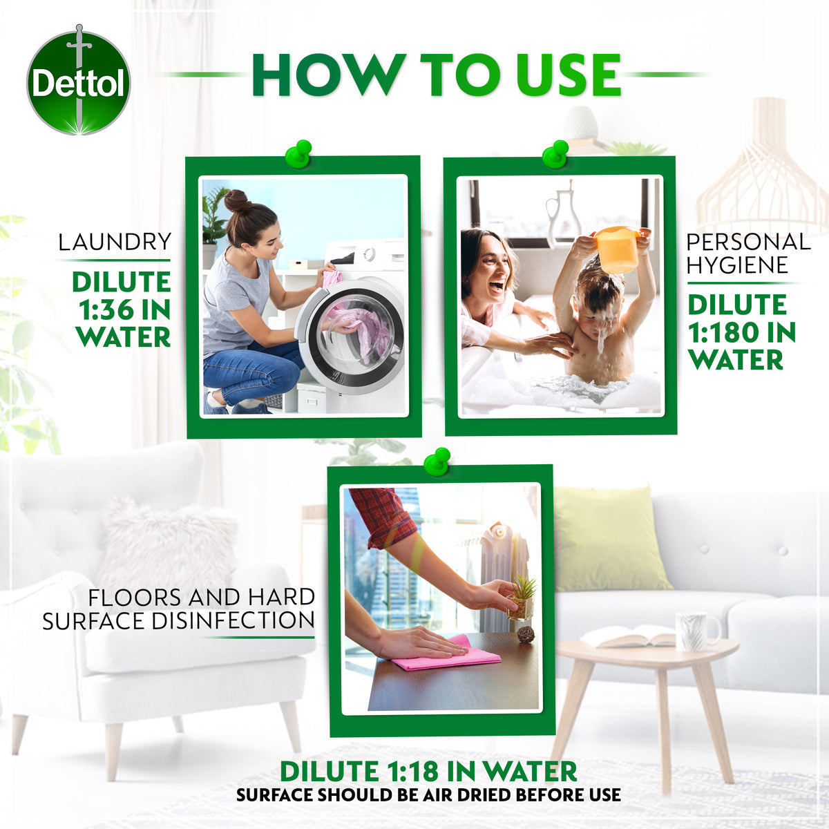 GETIT.QA- Qatar’s Best Online Shopping Website offers DETTOL ANTISEPTIC DISINFECTANT VALUE PACK 2 X 1 LITRE at the lowest price in Qatar. Free Shipping & COD Available!