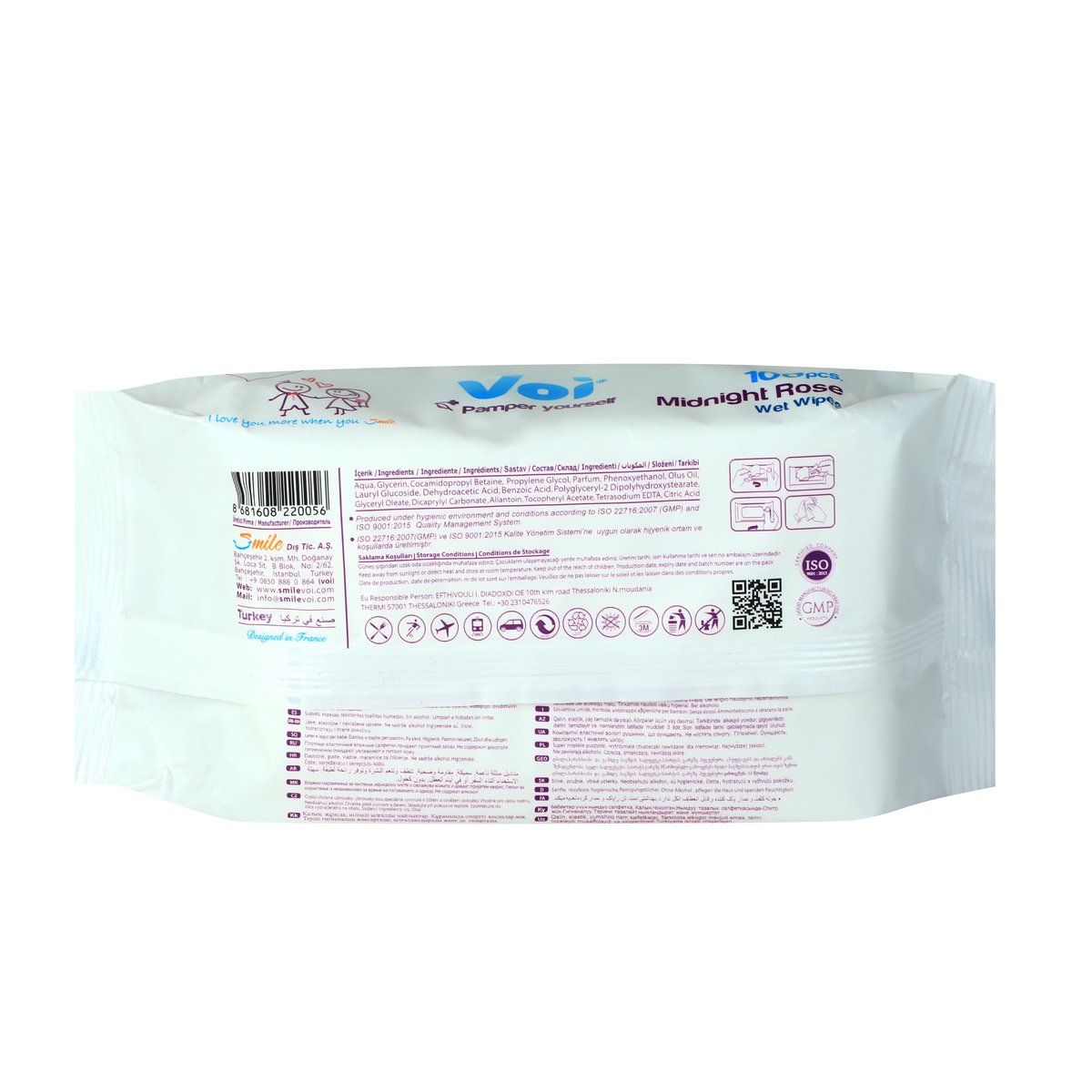 GETIT.QA- Qatar’s Best Online Shopping Website offers VOI WET WIPES MIDNIGHT ROSE 2 X 100PCS at the lowest price in Qatar. Free Shipping & COD Available!