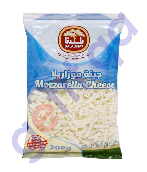 GETIT.QA Buy BALADNA SHREDDED MOZZARELLA CHEESE 200GM Doha Qatar